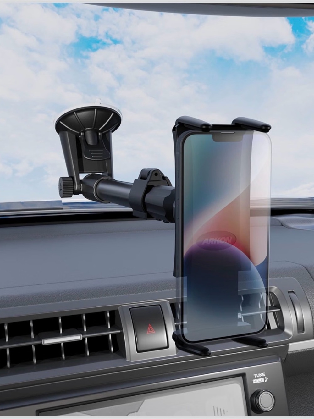 New ARKON SM6-CM117 phone & Tablet Long Arm Windshield Suction Mount Apple iPad